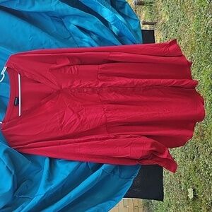 Torrid Vibrant Red Ling Sleeve Top